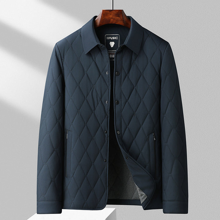 Gesteppte Herrenjacke – Slim Fit und Seitentaschen