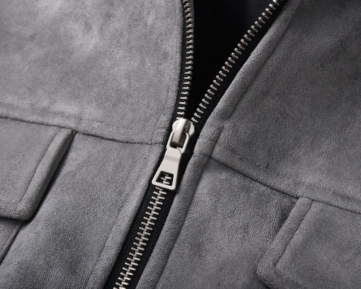 Herren-Baumwolljacke – Reguläre Passform mit mehreren Taschen