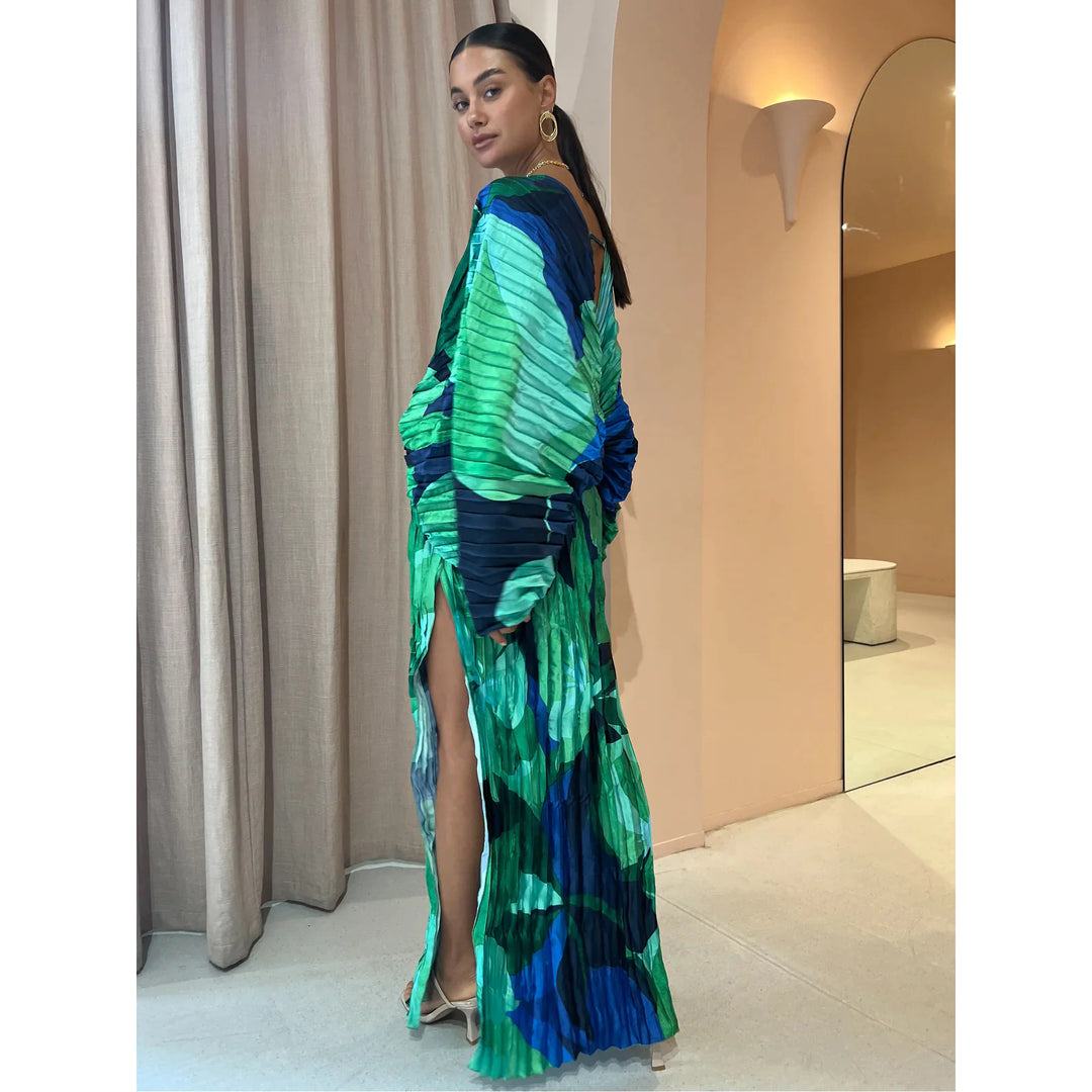 Abito Maxi Donna Plissettato – Taglio Ampio e Fluido