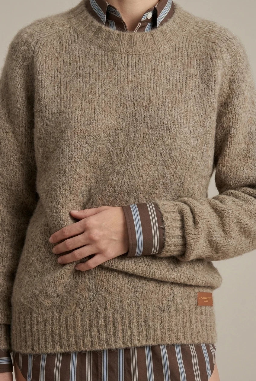 Pull Femme en Cachemire – Coupe Loose Maille Épaisse