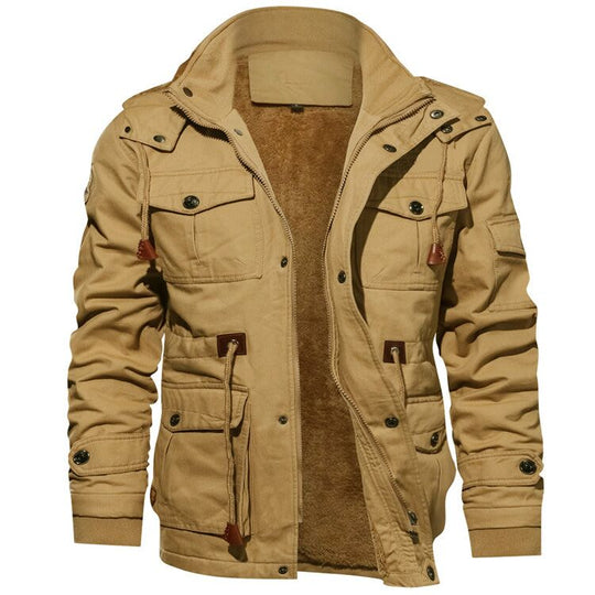 Veste Homme à Capuche Coton – Coupe Décontractée Col Montant