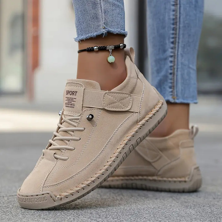 Botte Femme Casual Extérieur – Couture Main Tige Basse
