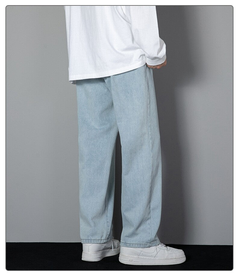 Herren-Jeans mit geradem Schnitt – Schlank machender Effekt, mittlere Taille