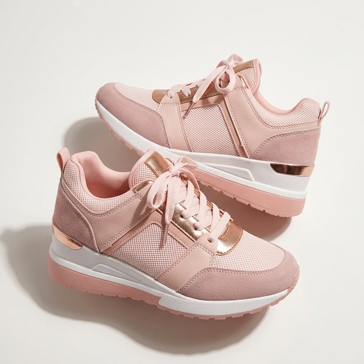 Baskets Femme à Lacets – Semelle Souple Style Sport Casual