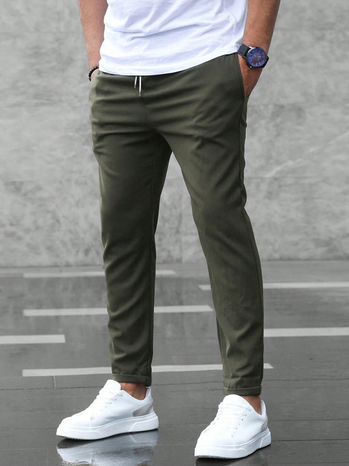 Pantalon Jogger Homme Slim Fit – Taille Mi-haute Cordon Réglable