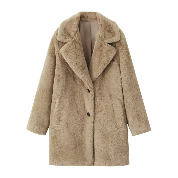 Damesmantel met oversized pasvorm – Relaxte silhouet, knoopsluiting