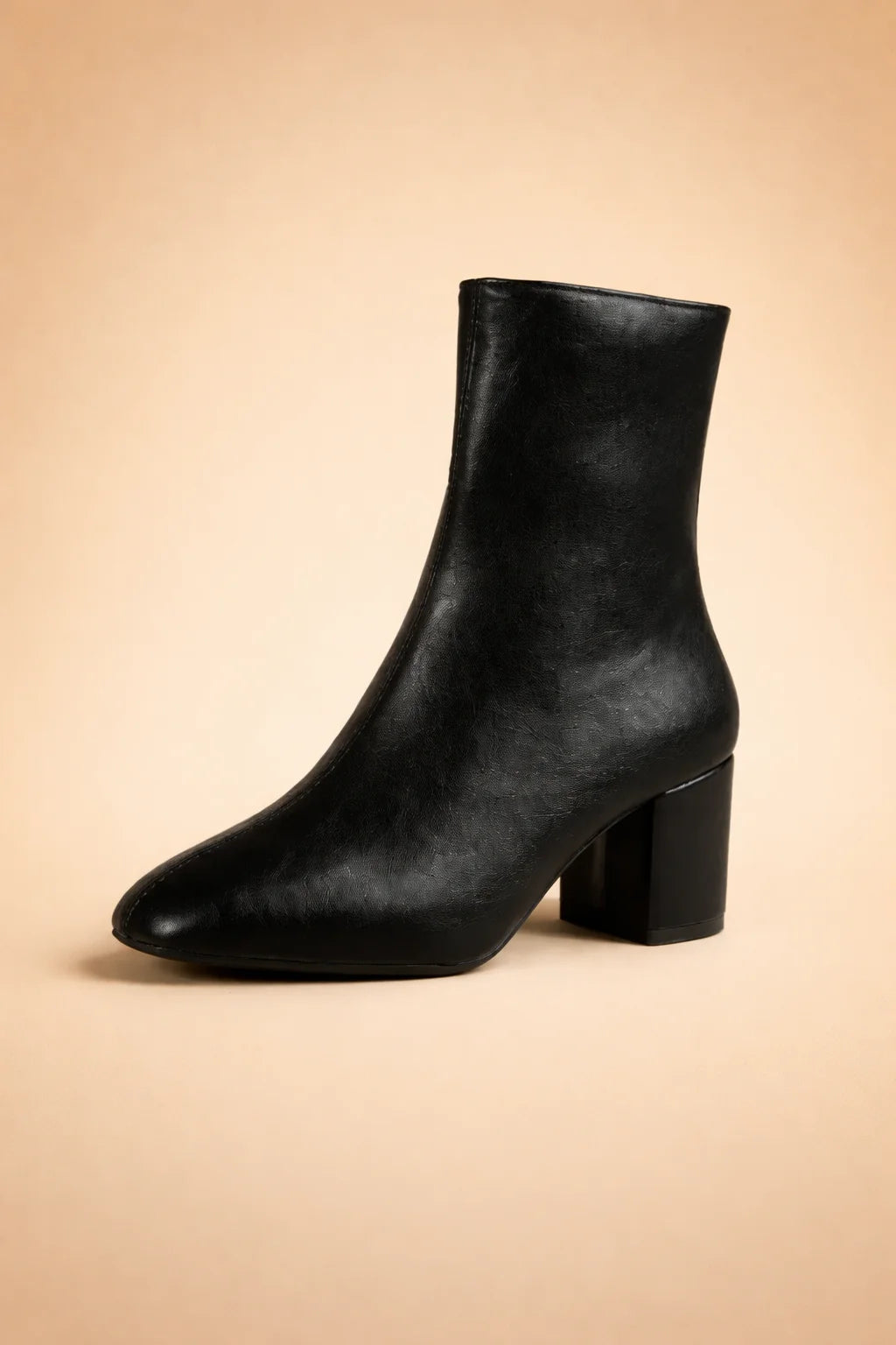 Bottines Femme à Talon – Bout Carré et Zip Latéral