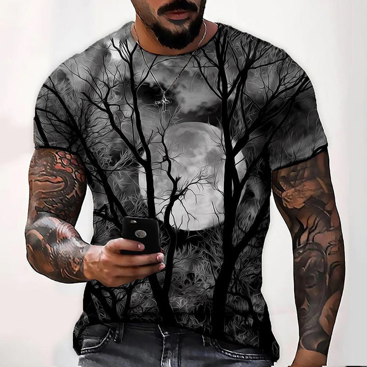 Bedrucktes Herren-T-Shirt mit Grafik – Lässiger Schnitt für den Sommer