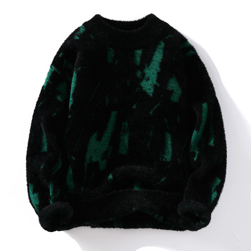 Pull Homme Maille Épais – Doublure Polaire Coupe Ample