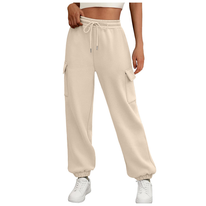 Pantalon Cargo Jogger Femme – Coupe Décontractée Doublée Polaire
