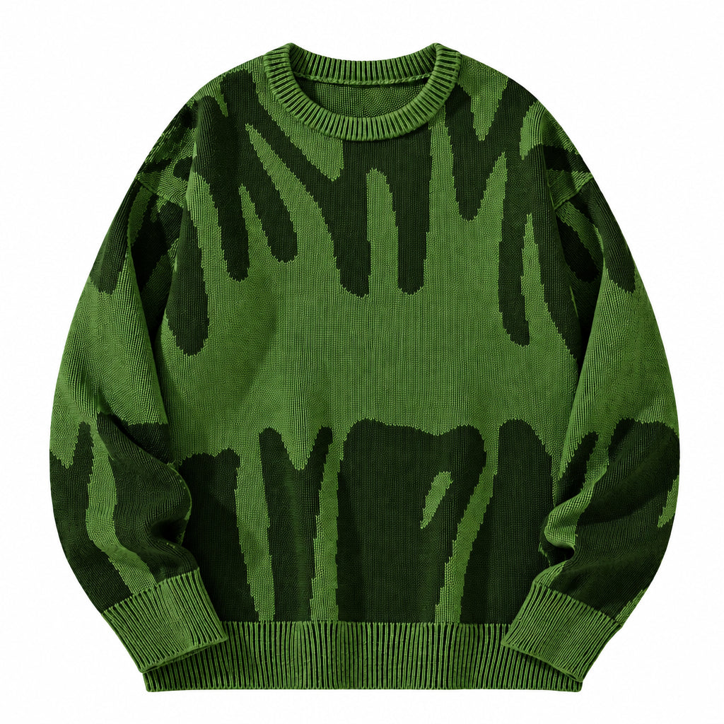 Strikket sweater til herre – minimalistisk mønster og afslappet pasform