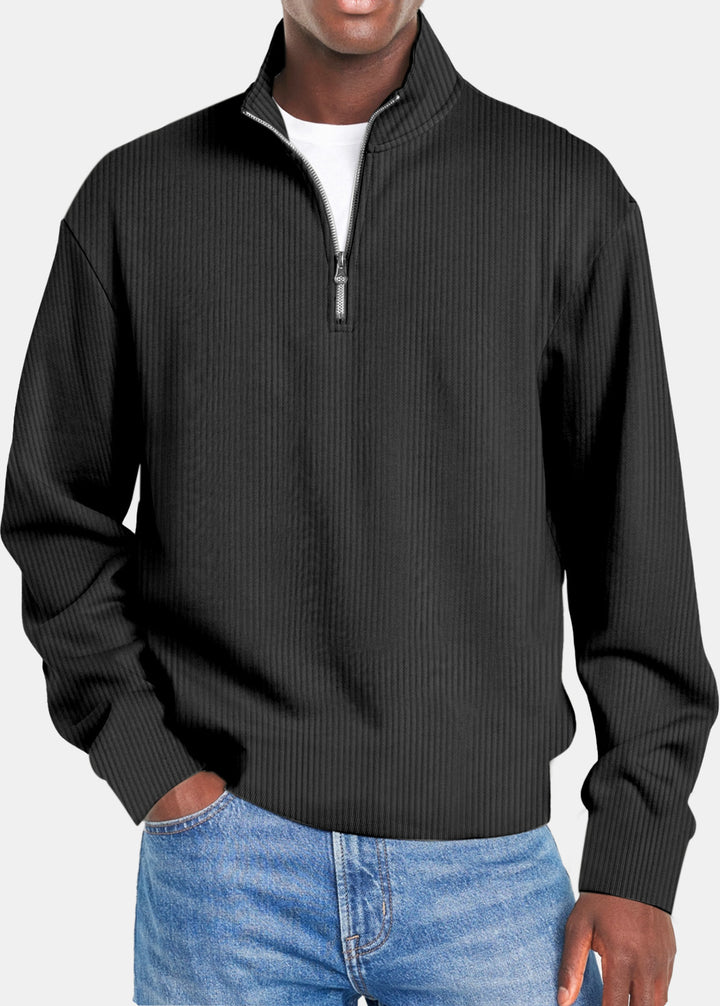 Pull Homme Slim – Tricot Zippé Sport Chic