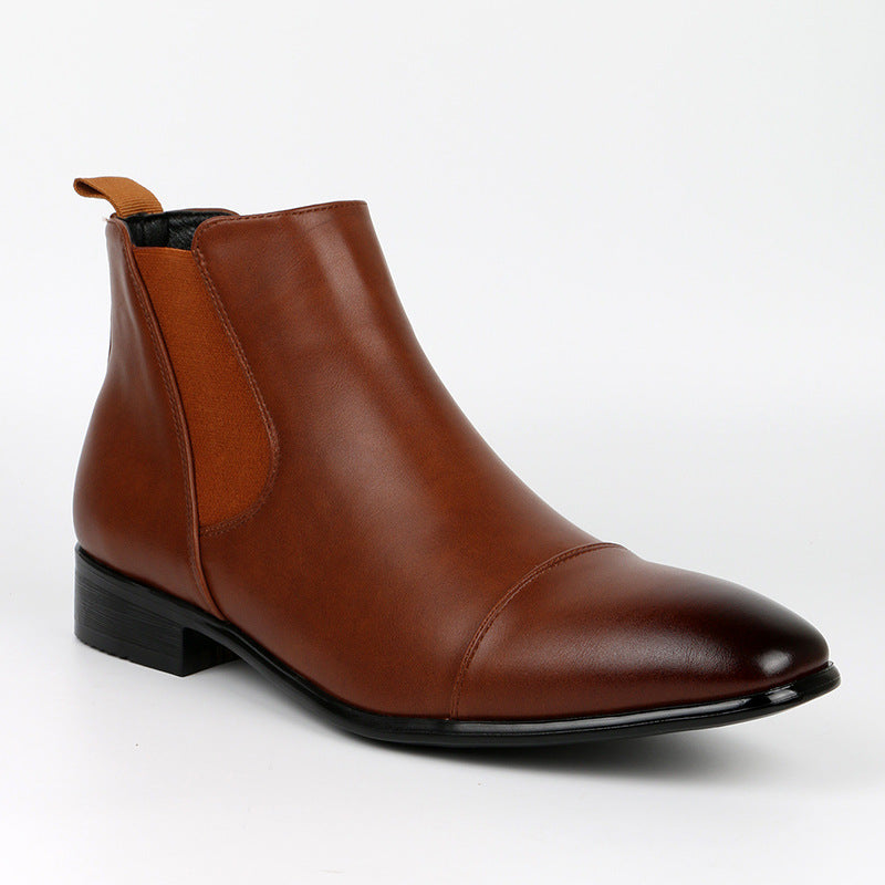 Bottes Chelsea Homme – Bout Carré Retro et Talon Bas