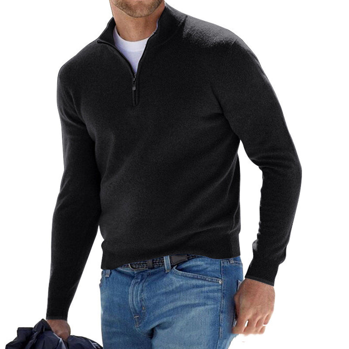 Herrenpullover aus feinem Strick – weiches, glattes Strickgewebe