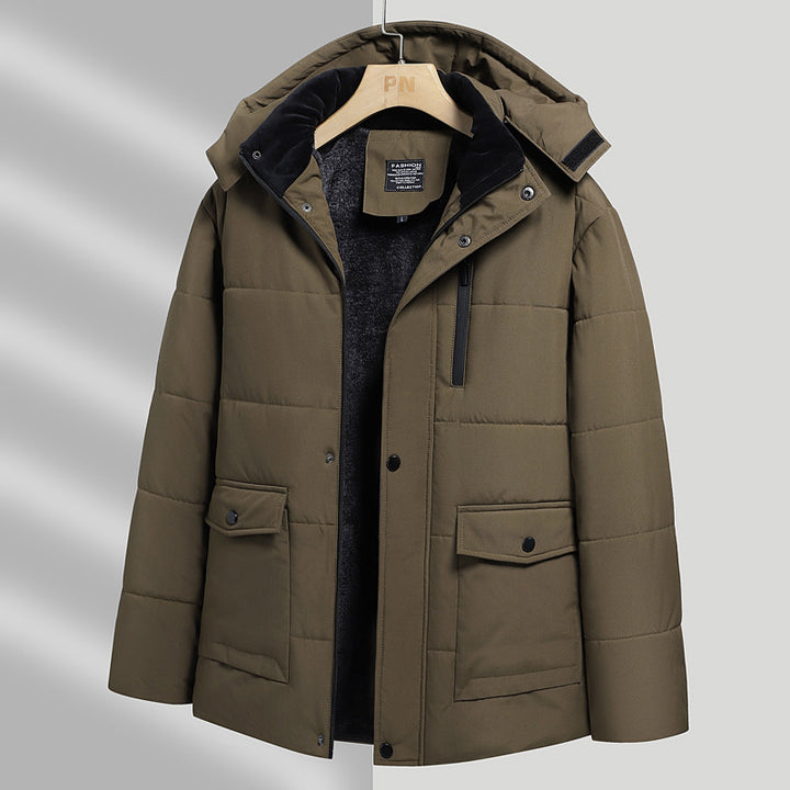 Manteau Homme Matelassé Doublé Polaire – Coupe Régulière