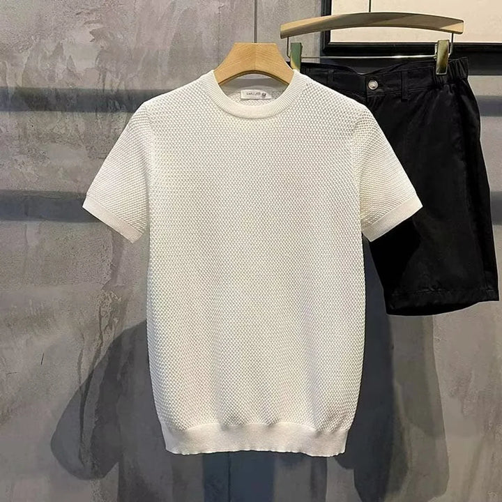 Chemise Homme Manches Courtes – Tissu Texturé Décontracté
