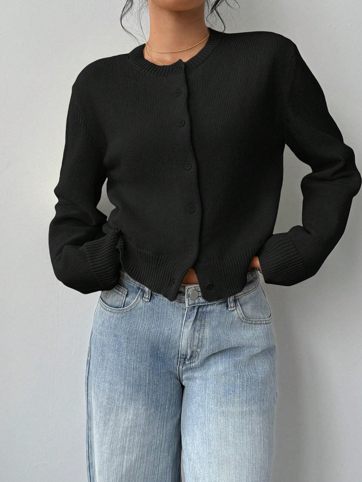 Cardigan Femme en Maille – Coupe Slim Courte