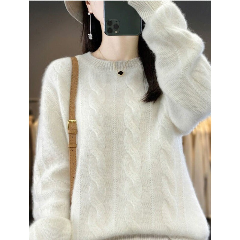Pull Femme Laine Mérinos – Tricot Doux Coupe Classique