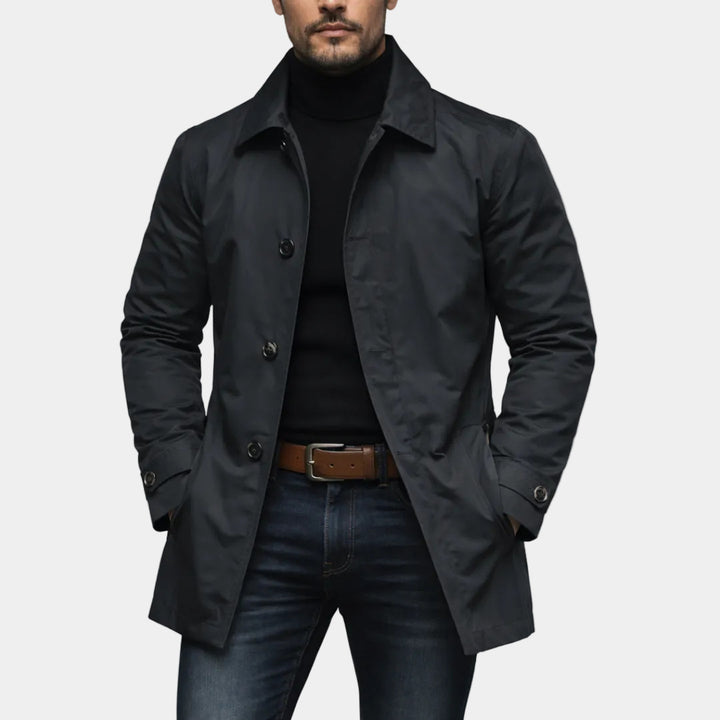 Trench Long Homme – Coupe Décontractée Élégante