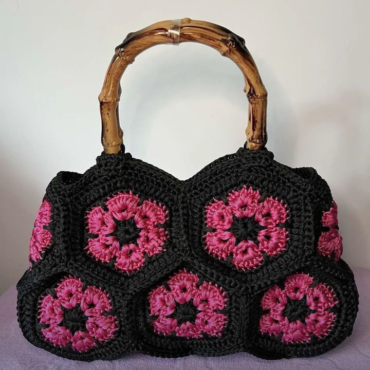 Sac à Main Brodé Double Face – Détail Tissé Artisanal
