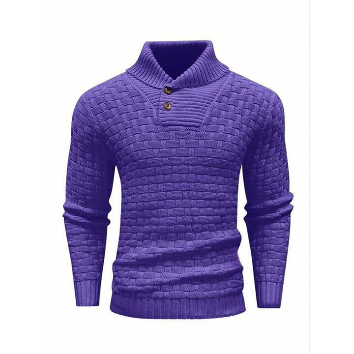 Herren-Pullover mit Slim-Fit-Schnitt – Knopfausschnitt, moderne Verarbeitung