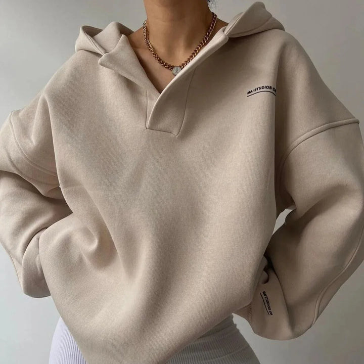 Sweat à Capuche Femme Oversize – Style Décontracté Doublé Molletonné