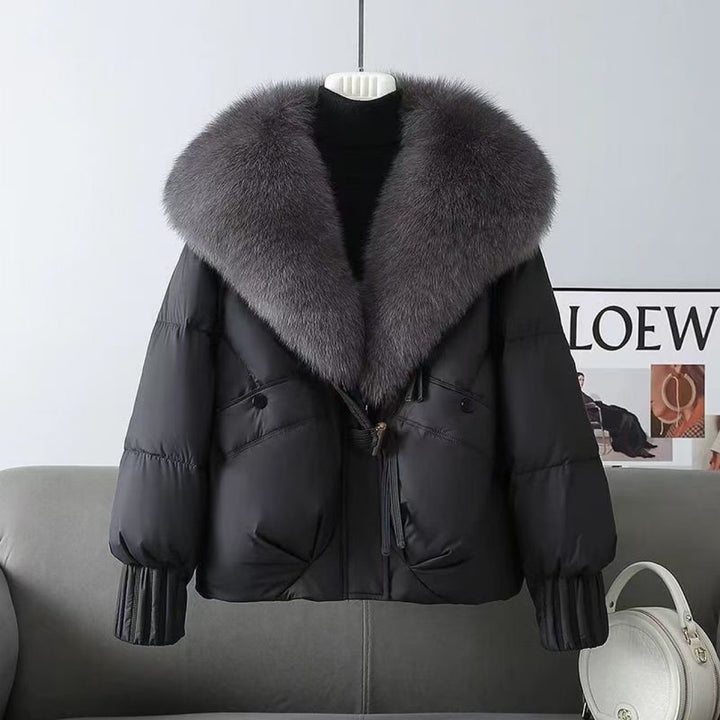 Manteau Femme à Col Fourrure Amovible – Finition Matelassée Chaude