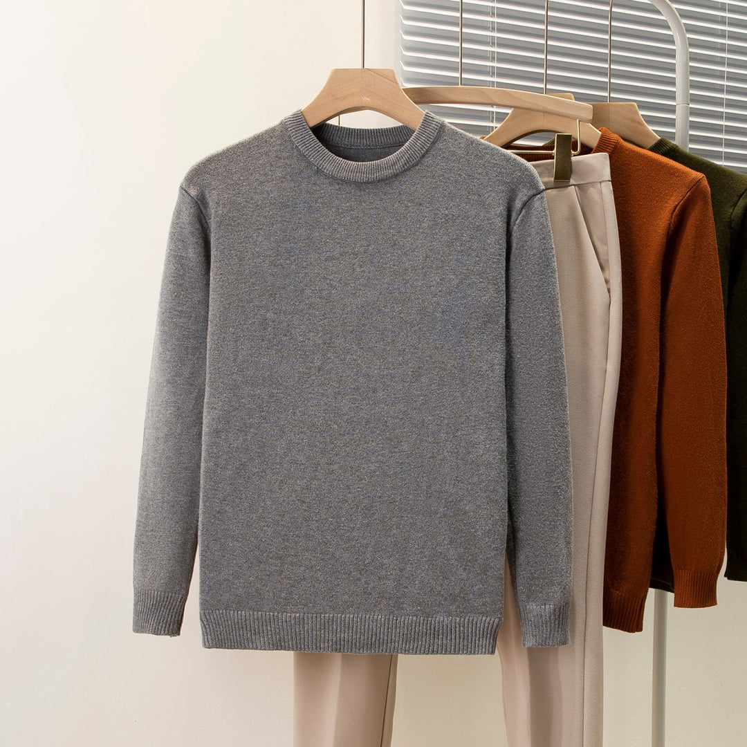 Pull Homme Col Rond – Maille Unie Classique
