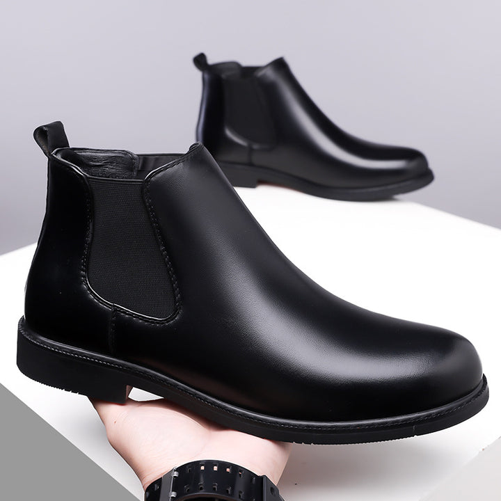 Herren-Stiefel - Gefüttertes Kunstleder mit Fleece, strapazierfähig für draußen
