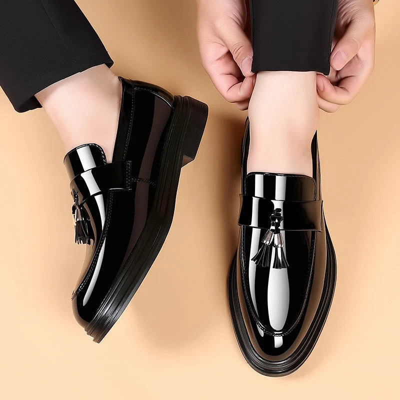 Herren-Loafer – Glattes Obermaterial, flexible klassische Sohle