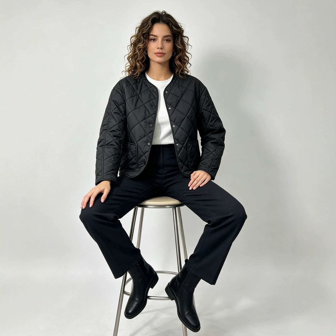 Veste Matelassée Femme Courte – Coupe Décontractée Légère