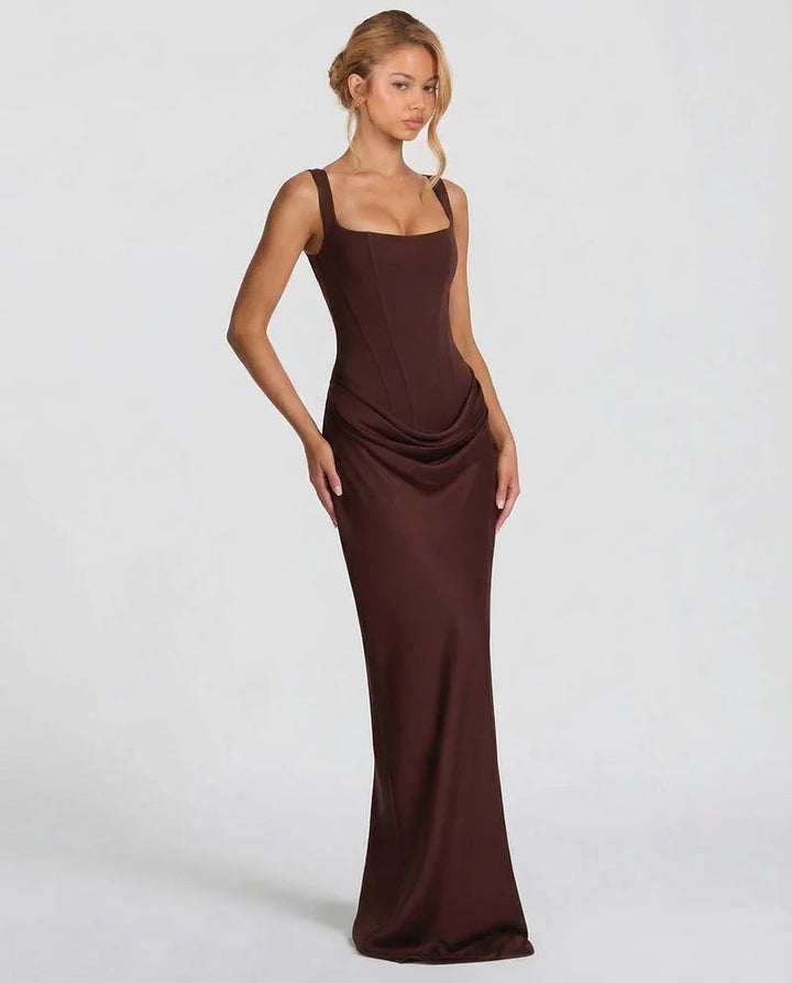 Robe Maxi Femme Sans Bretelles – Coupe Fourreau Élégante