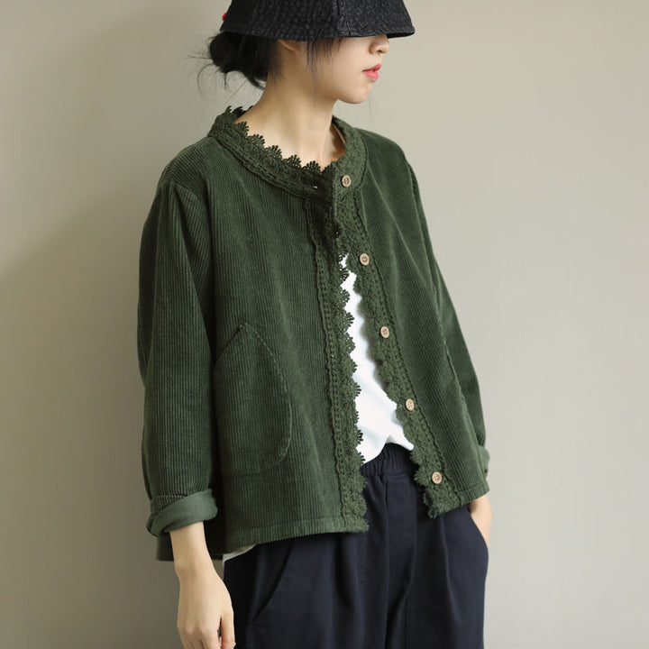 Veste Femme Large – Effet Côtelé Texturé