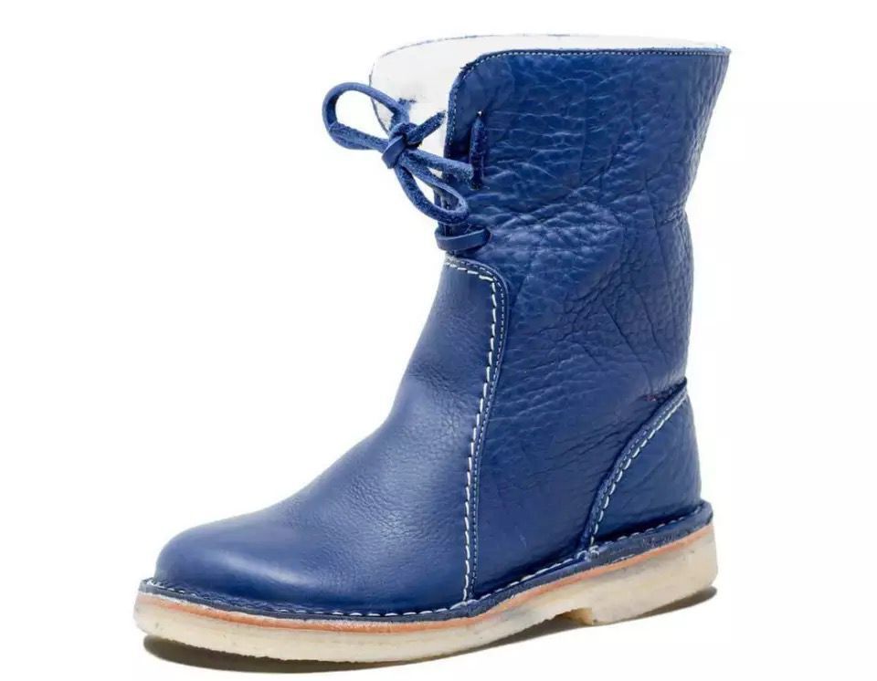 Botte Femme Vegan – Tige Lacée à Talon Carré