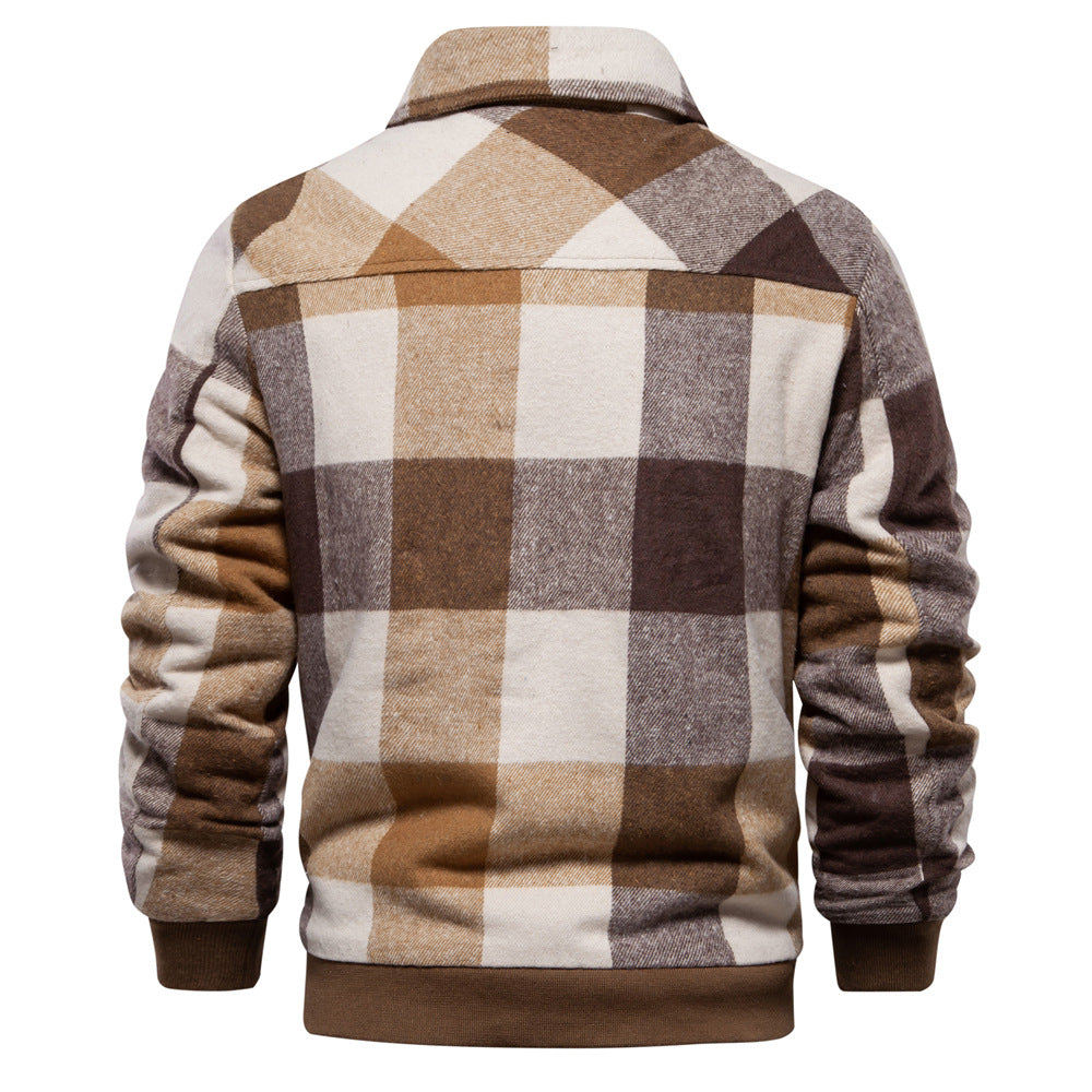 Herrenjacke aus Baumwolle – Karomuster, Regular Fit