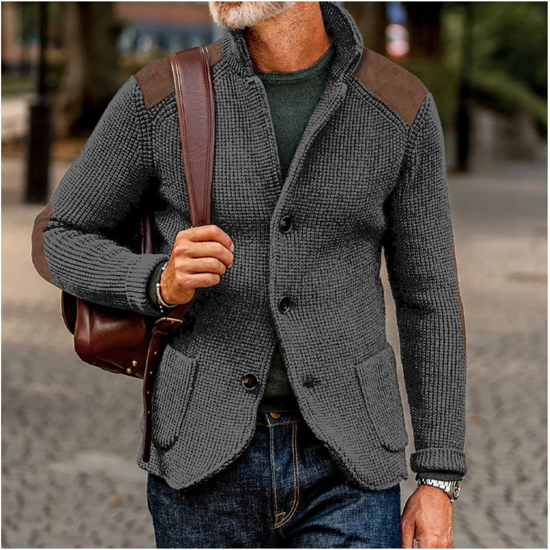 Herren-Cardigan – Retro-Style-Jacke mit lässigem Schnitt