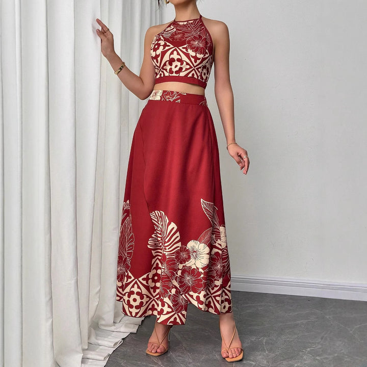 Completo Due Pezzi Donna Stampa Floreale – Taglio Slim