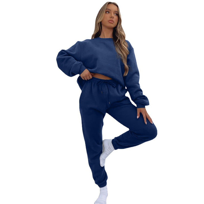 Ensemble Deux Pièces Femme – Pull Décontracté et Pantalon Relax