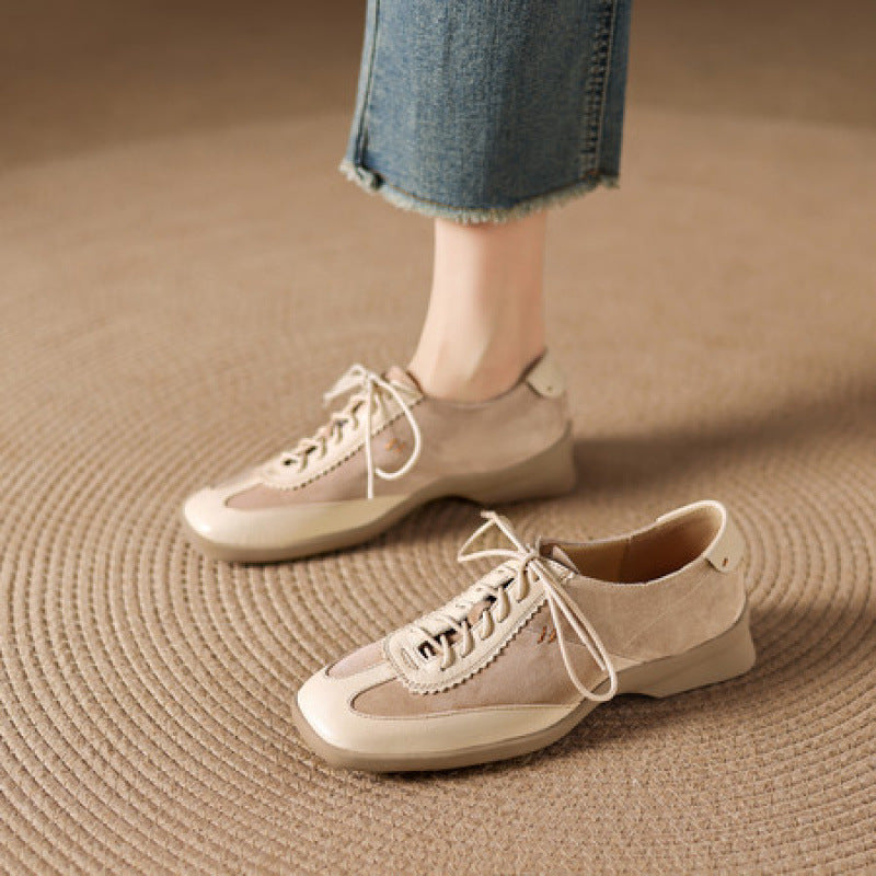 Bequeme Damen-Sneaker mit Schnürsenkeln – rutschfeste Sohle