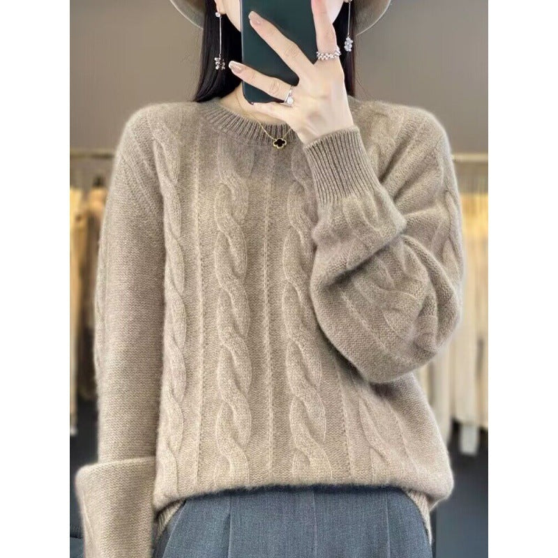 Pull Femme Laine Mérinos – Tricot Doux Coupe Classique