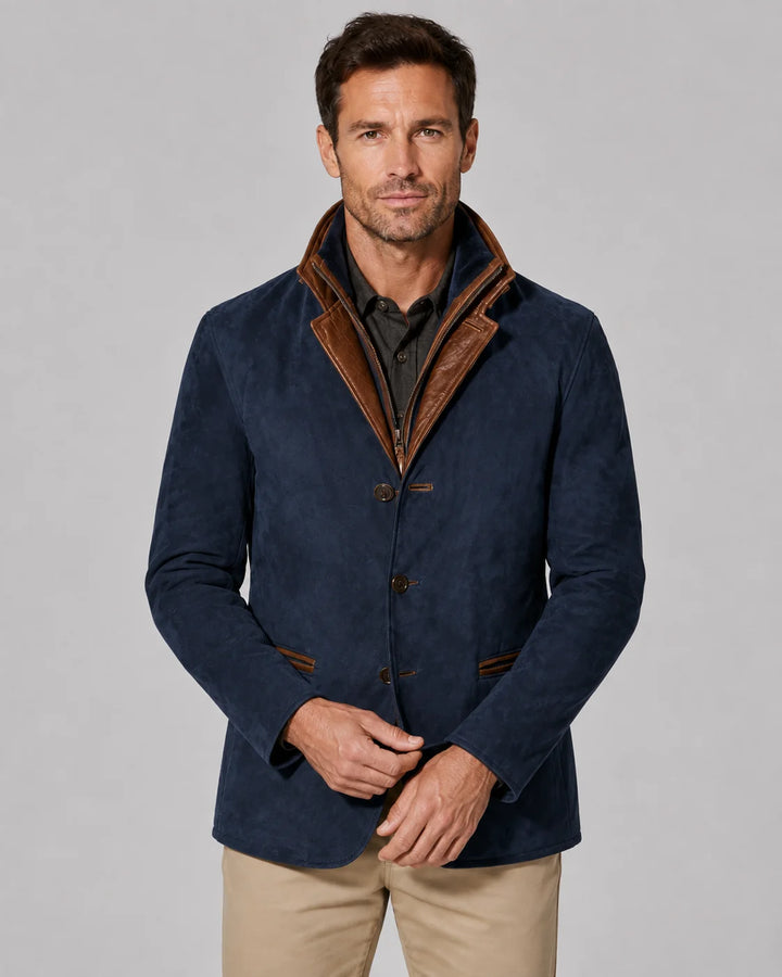 Veste Homme Décontractée – Coupe Structurée à Poches Plaquées