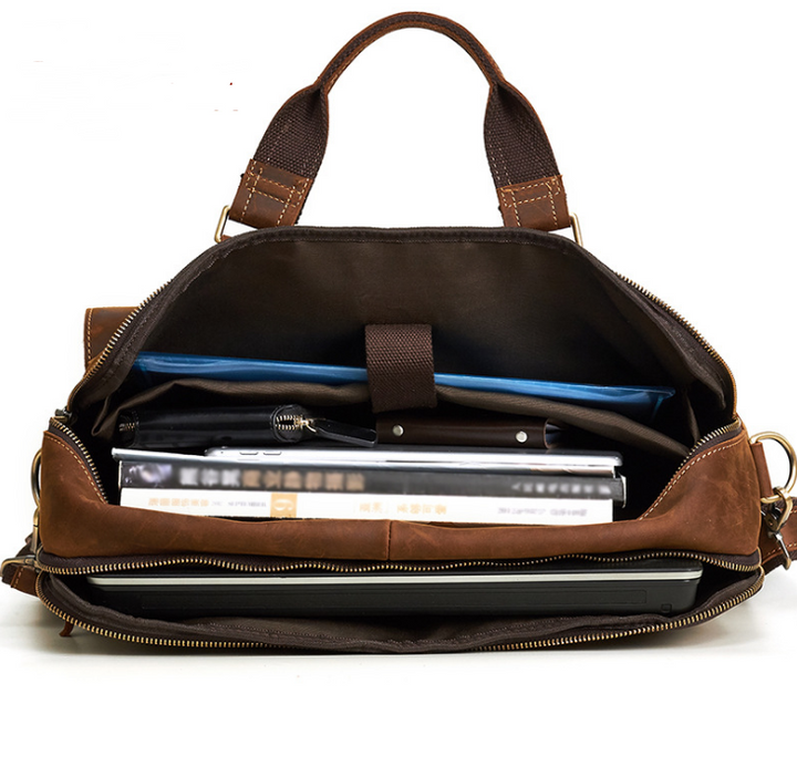 Borsa a mano uomo in vera pelle – Porta documenti business classico