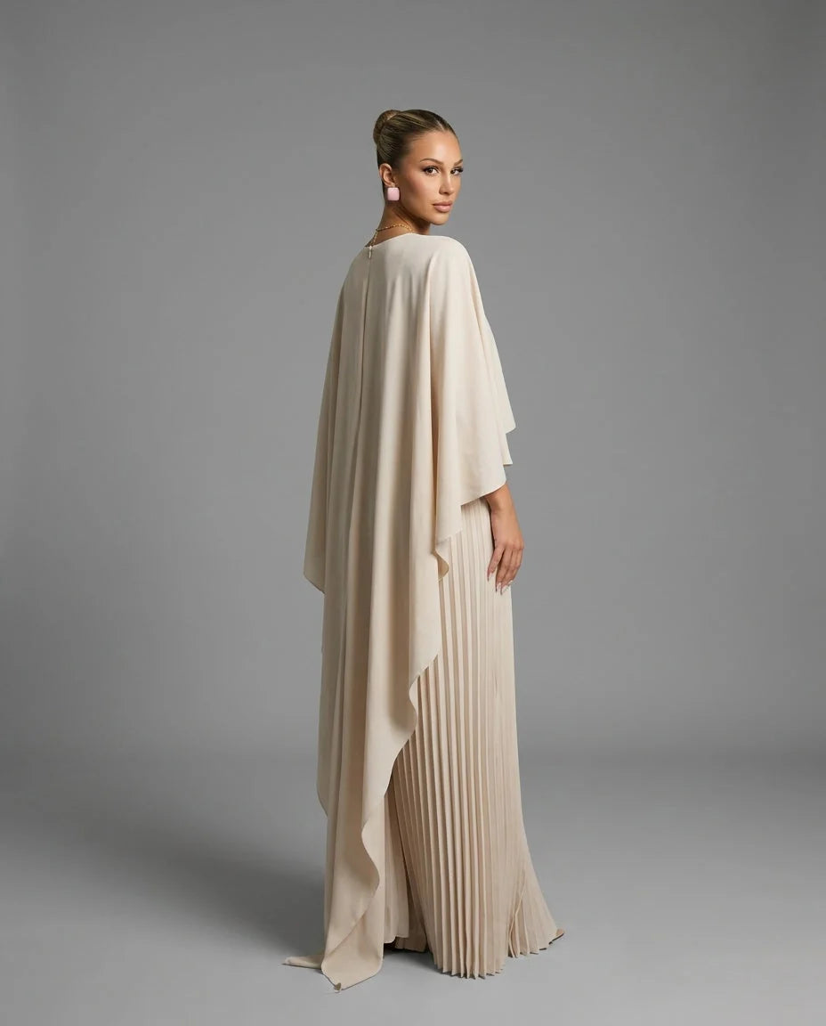 Robe Femme Maxi Manches Chauve-souris Coupe Décontractée.
