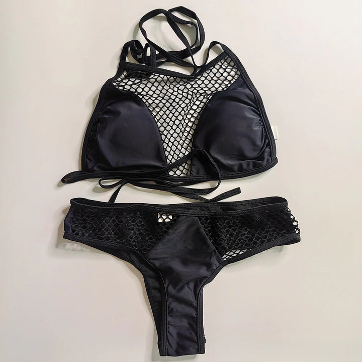 Bikini Donna – Design a Rete con Taglio Strutturato