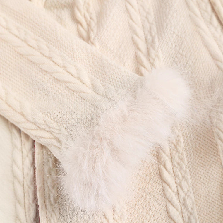 Manteau Femme à Capuche Patchwork Pied-de-Poule – Détail Nœud Longue Coupe