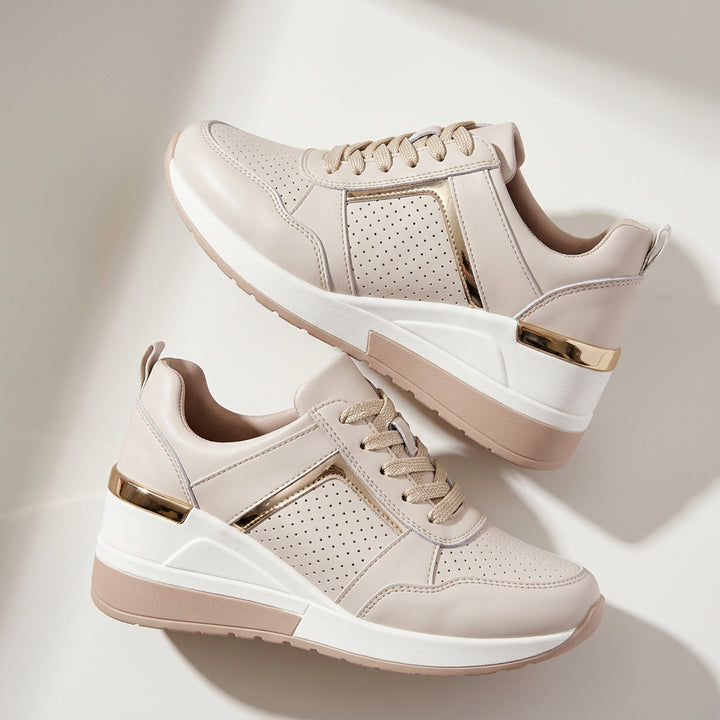 Baskets Femme à Lacets – Semelle Souple Style Sport Casual