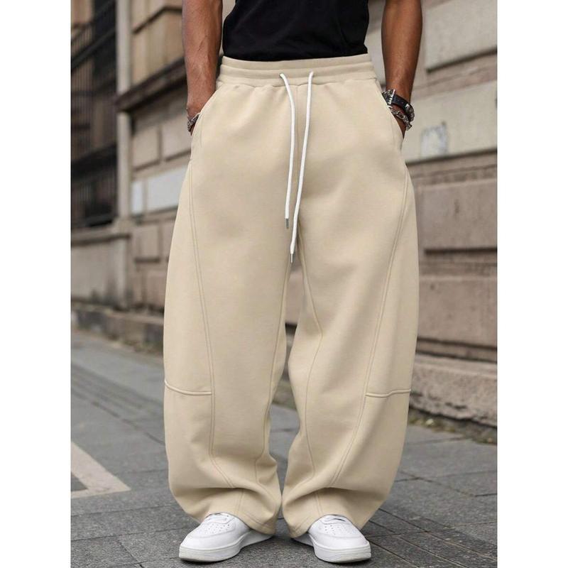Gerade geschnittene Herren-Hose mit hoher Taille – Leichter Bambusstoff, Cropped-Schnitt