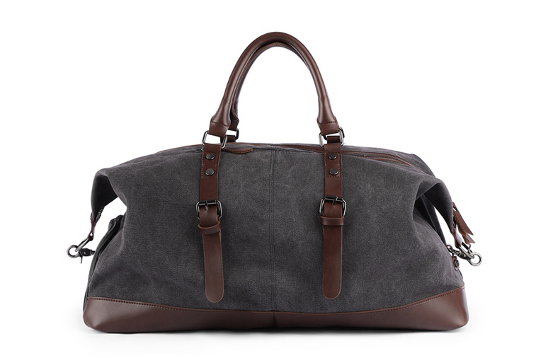 Borsa a tracolla da uomo in tela – Grande borsa da viaggio a spalla
