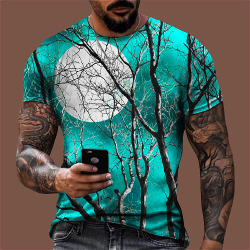 Bedrucktes Herren-T-Shirt mit Grafik – Lässiger Schnitt für den Sommer