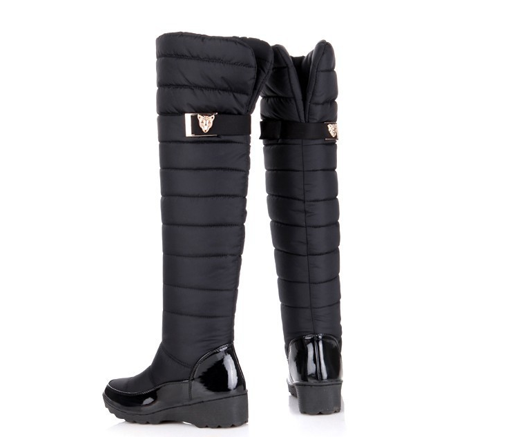 Bottes Femme Hautes Matelassées – Tige en Duvet Isolante